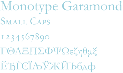 Monotype Garamond