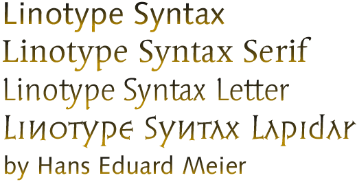 Linotype Syntax