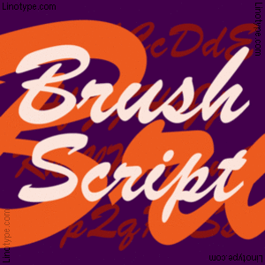 Brush Script™ font family |