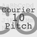 Courier 10 Pitch famille de polices