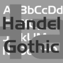 Handel Gothic font family