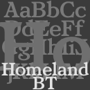 Homeland BT font family