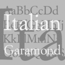 Italian Garamond font family