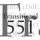Transitional 551 Schriftfamilie