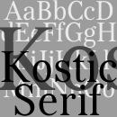 Kostic Serif famille de polices