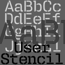 User Stencil Familia tipográfica