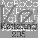 Kettering 205 Familia tipográfica