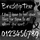 BrushTip Texe font family