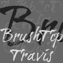 BrushTip Travis font family