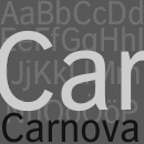 Carnova Schriftfamilie