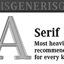 Generis® Serif font family