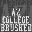 AZ College Brushed famille de polices