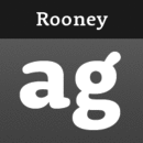 Rooney font family