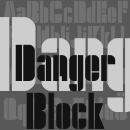 Danger Block famille de polices