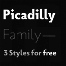 Picadilly Schriftfamilie