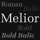 Melior® font family