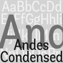 Andes Condensed famille de polices