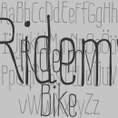 Ride my Bike Schriftfamilie