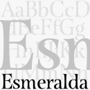 Esmeralda Familia tipográfica