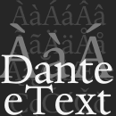 Dante® eText famille de polices