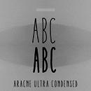Aracne Ultra Condensed font family