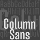 Column Sans Schriftfamilie