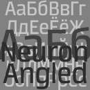 Neuron Angled™ font family
