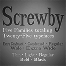 Screwby Schriftfamilie