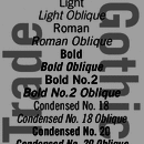 Trade Gothic® font family