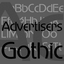 Advertisers Gothic font family