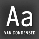 Van Condensed font family