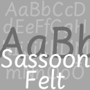 Sassoon Felt® Schriftfamilie