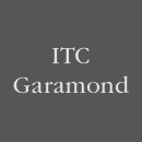 ITC Garamond™ Familia tipográfica