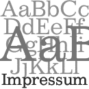 Impressum® font family