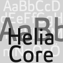 Helia Core font family