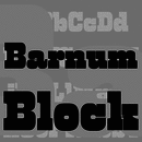 PL Barnum Block font family