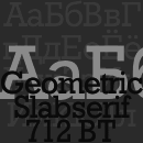 Geometric Slabserif 712 Schriftfamilie
