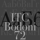 ITC Bodoni 72 font family