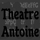 Toulouse Lautrec Theatre Antoine famille de polices