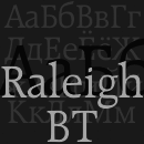 Raleigh font family