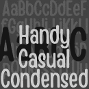 Handy Casual Condensed font family