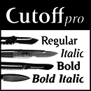 Cutoff Pro™ font family