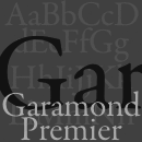 Garamond Premier Schriftfamilie