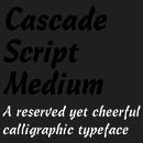 Cascade Script® font family