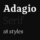 Adagio Serif Schriftfamilie