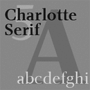 Charlotte™ Serif font family