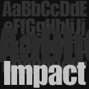 Impact™ font family