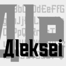 Aleksei font family