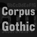 Corpus Gothic font family