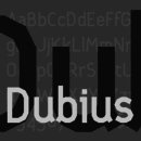 Dubius font family